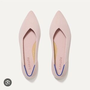 Rothy Pink Pointe Flats